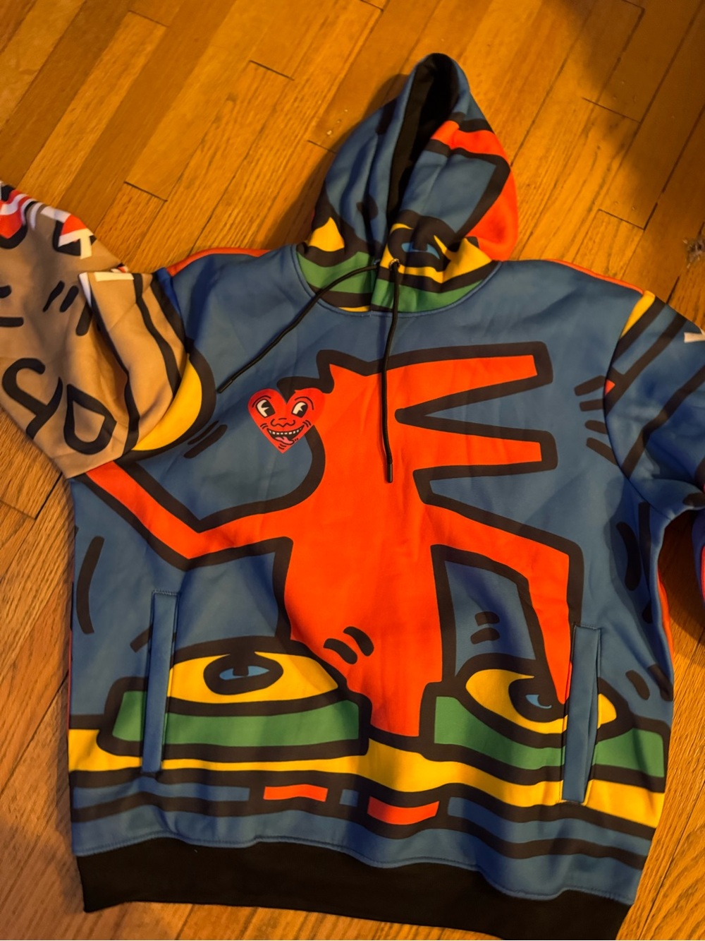 Members Only Blue & Orange Graphic Hoodie